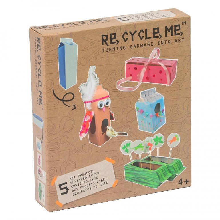 Set Re-cycle me pre dievčatá – kartón od mlieka
