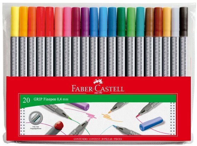 Faber-Castell Fixky Grip 0,4 mm, 20 farieb
