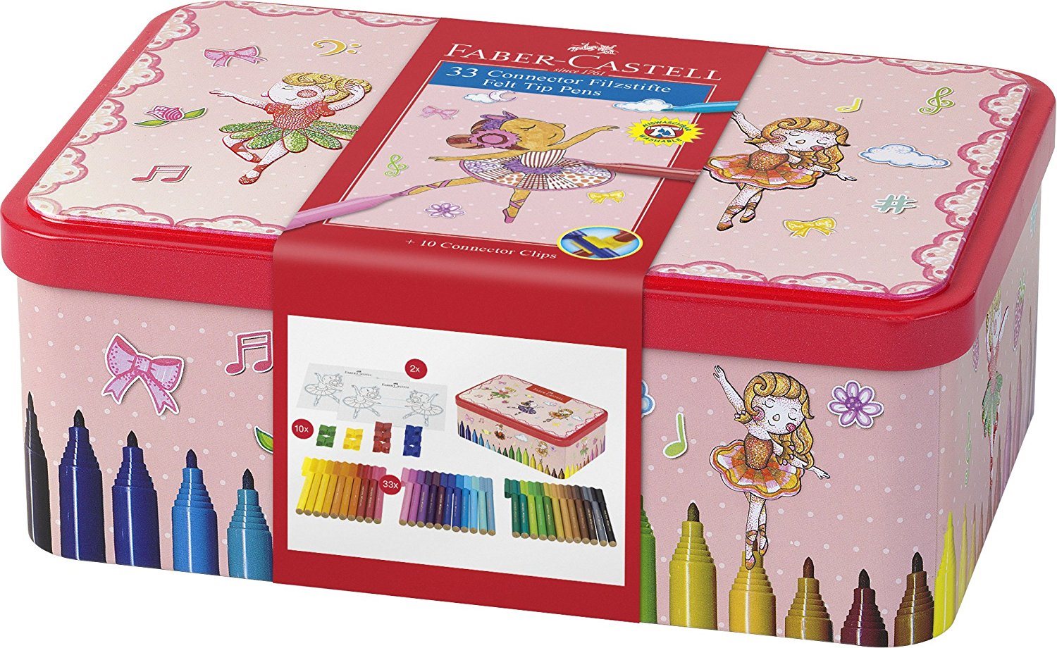 Faber-Castell Popisovače Connector, 33 Farieb