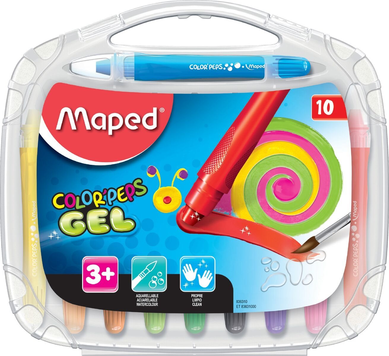 Maped Color Peps Gel, 10 farieb