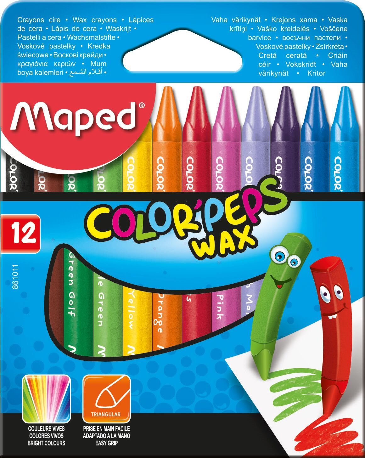 Maped Color Peps Wax, 12 farieb