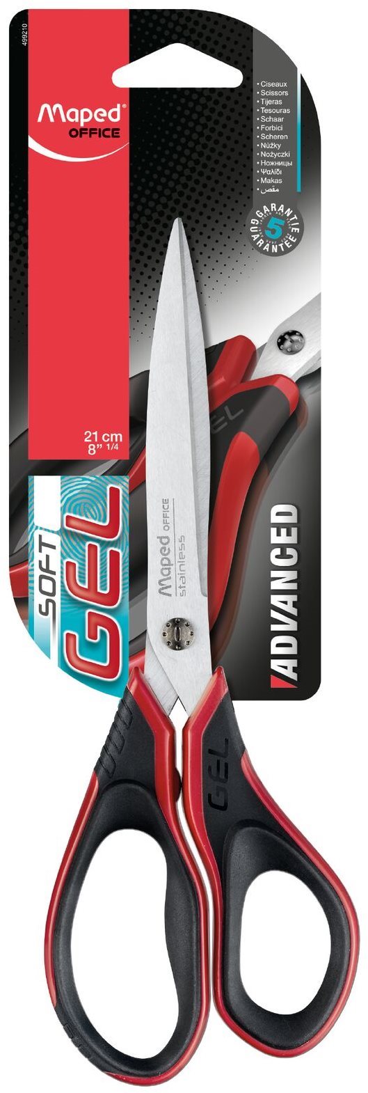 Maped Advanced Gel 21 cm čierno-červené