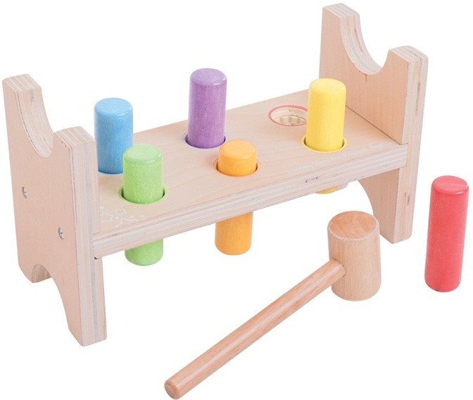 Bigjigs Drevená zatĺkačka