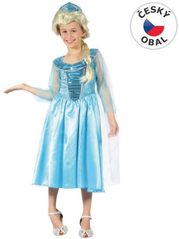 MaDe Šaty na karneval – Ľadová princezná, 120 – 130 cm