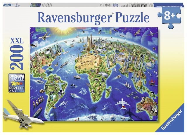 Ravensburger 127221 Veľká mapa sveta