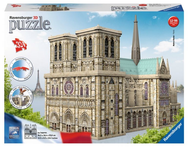 Ravensburger 3D 125234 Notre Dame 324 dielikov