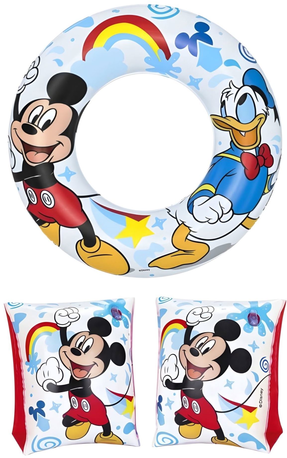 Intex Sada nafukovací rukávky a kruh, myšák Mickey mouse