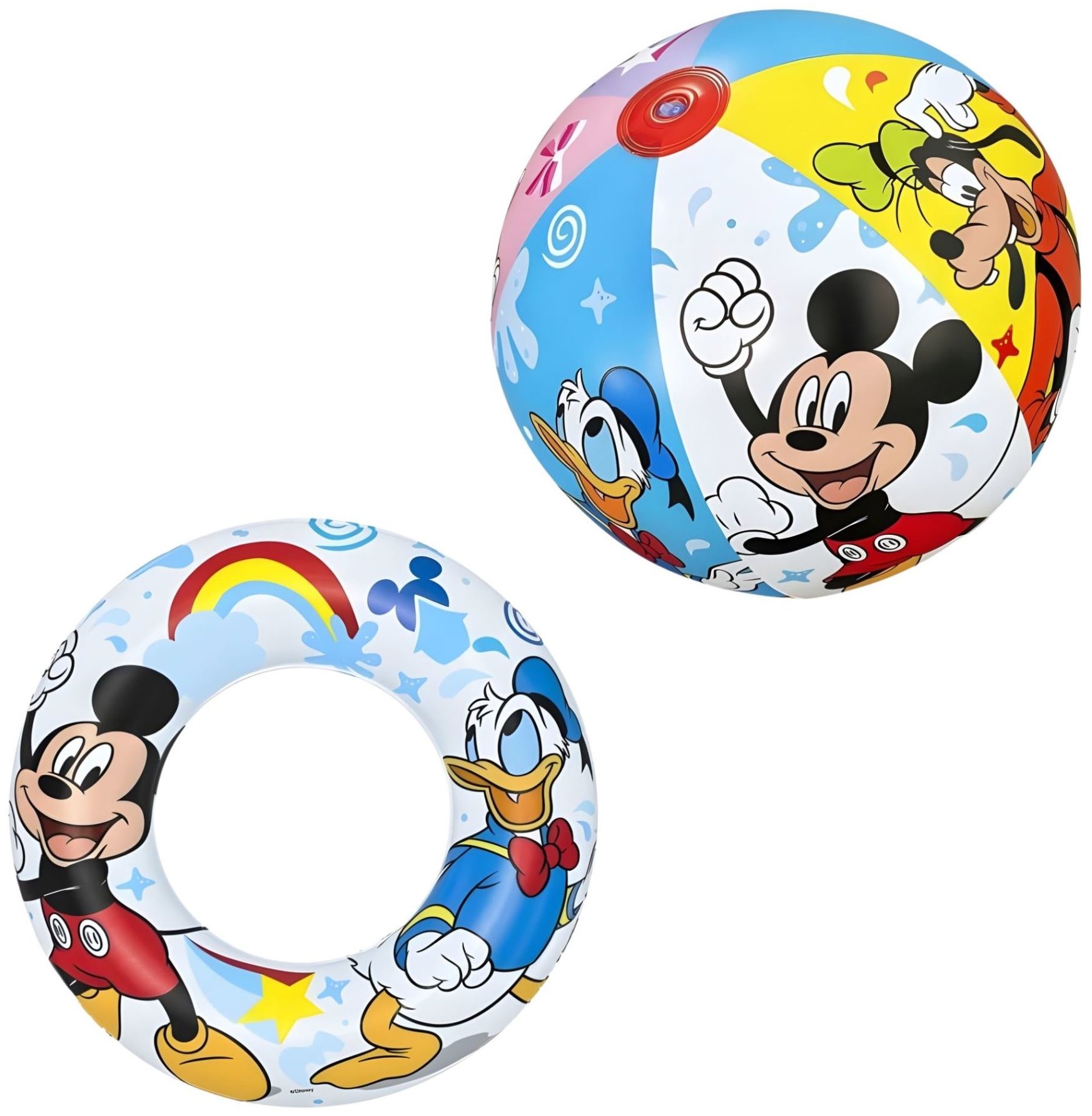 Intex Sada nafukovací kruh a míč, myšák Mickey mouse