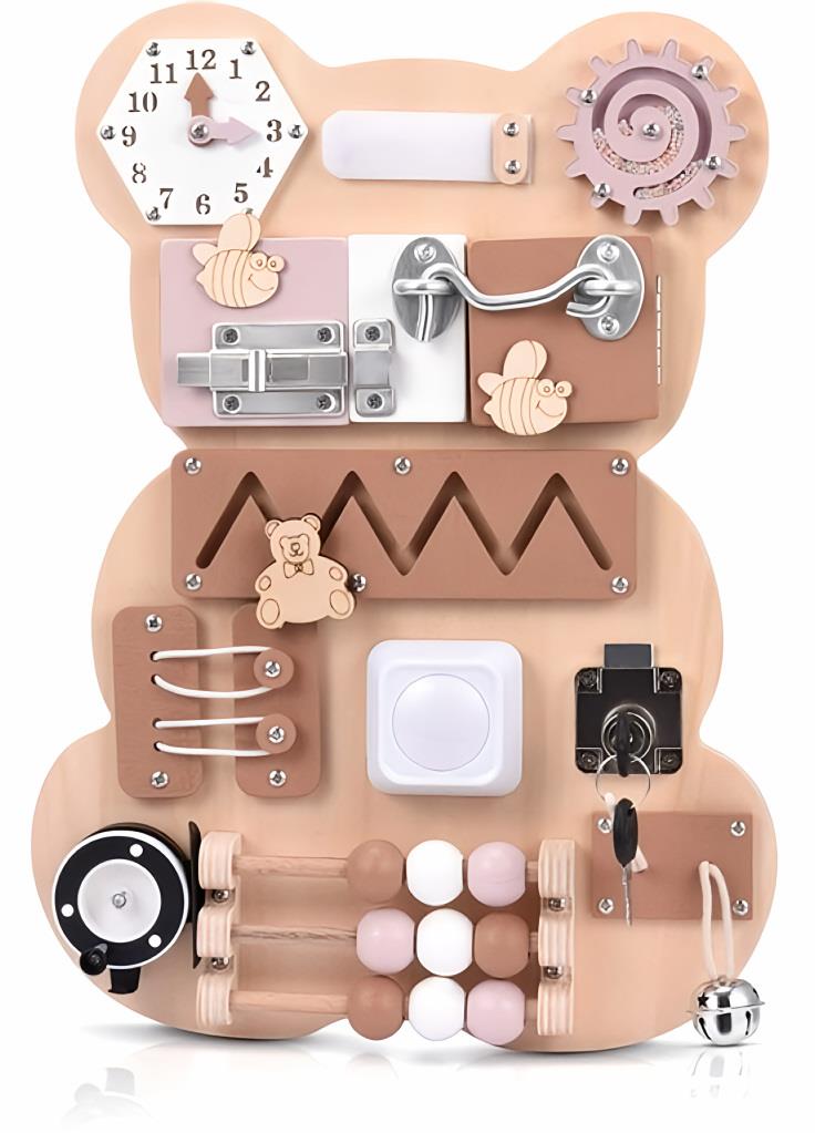 iMex Toys Smart Bear senzorická manipulačná tabuľa