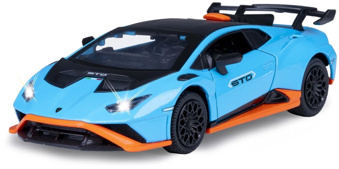 Jamara Lamborghini Huracán STO Diecast 1:32 modré vrátane batérií