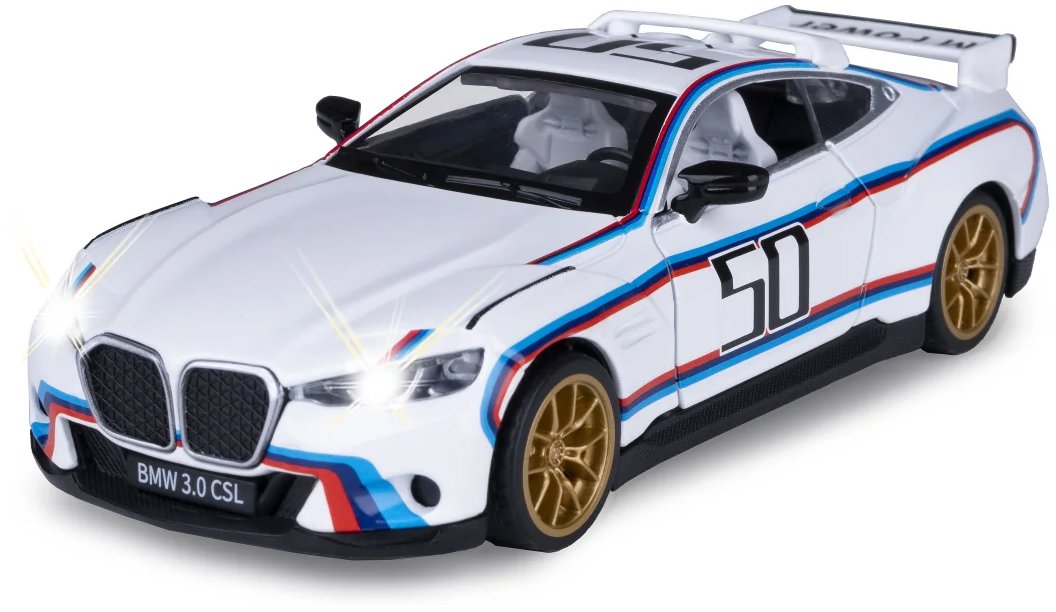 Jamara BMW 3.0 CSL Diecast 1:34 biele vrátane batérií