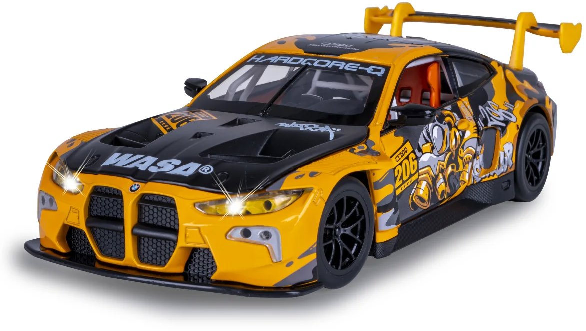 Jamara BMW M4 GT3 Diecast 1:24 žlté vrátane batérií