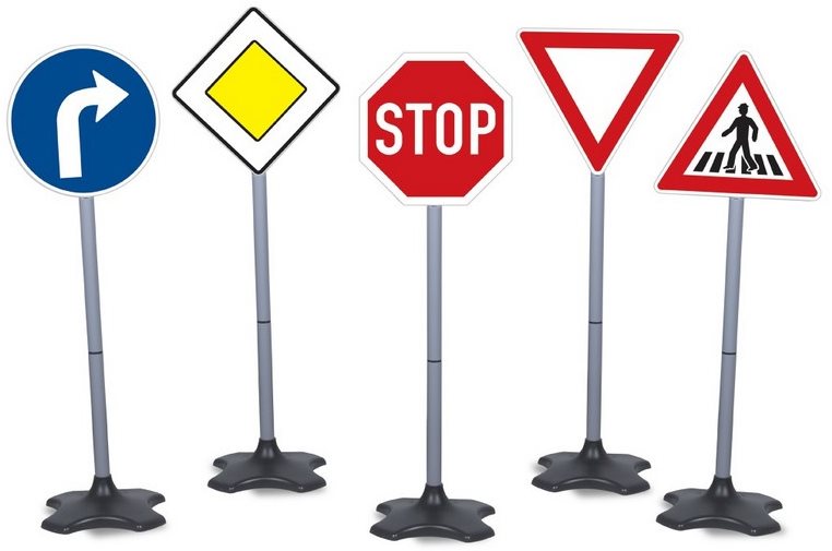 Made Dopravné značky 5 ks, 80 cm