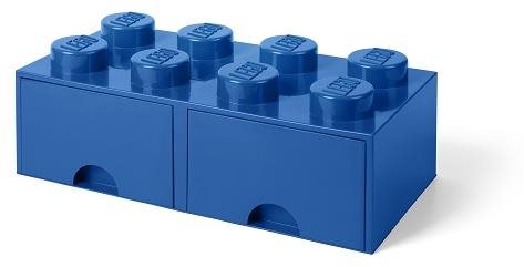 LEGO úložný box 8 so zásuvkami – modrý