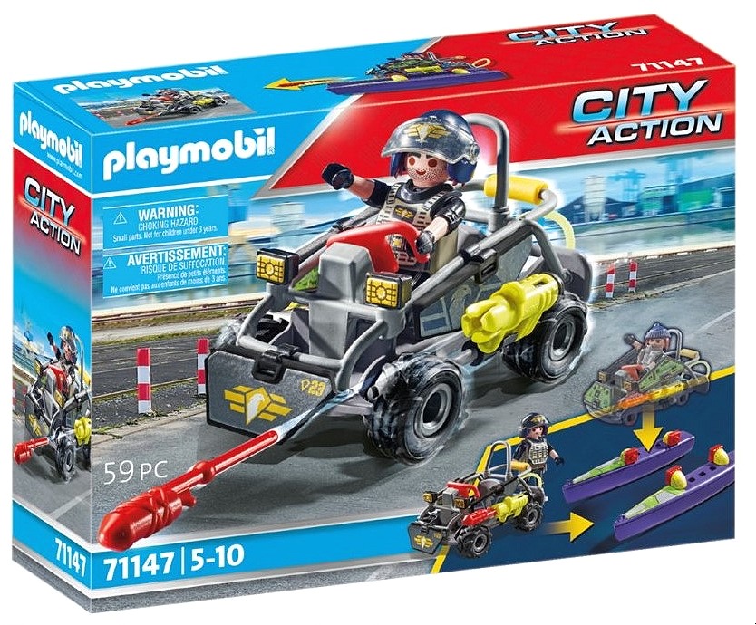 Playmobil 71147 Terénna štvorkolka špeciálné jednotky