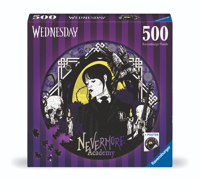 Kruhové puzzle: Wednesday 500 dielikov