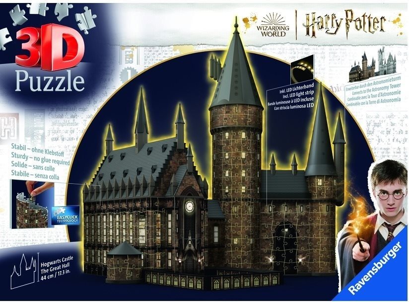 Harry Potter: Rokfortský hrad – Veľká sieň (Nočná edícia) 540 dielikov
