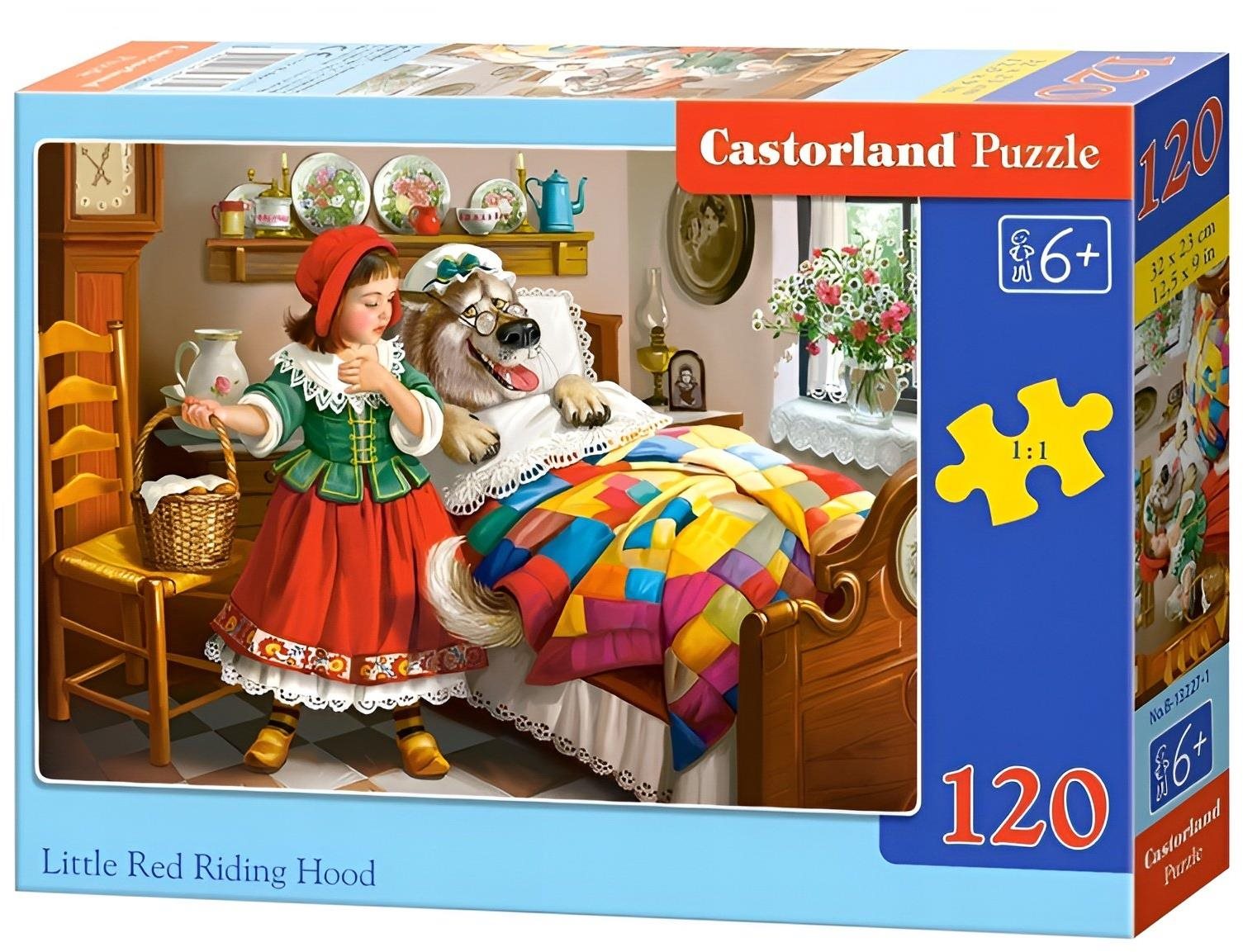 CASTORLAND Puzzle Červená Čiapočka 120 dielikov