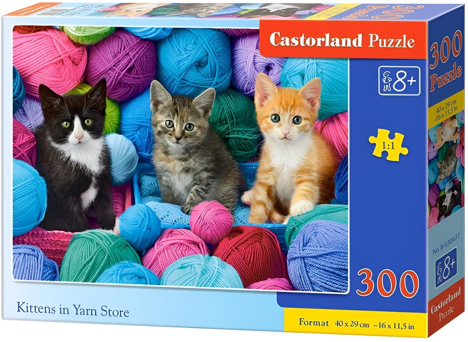 CASTORLAND Puzzle Mačičky a klbká 300 dielikov
