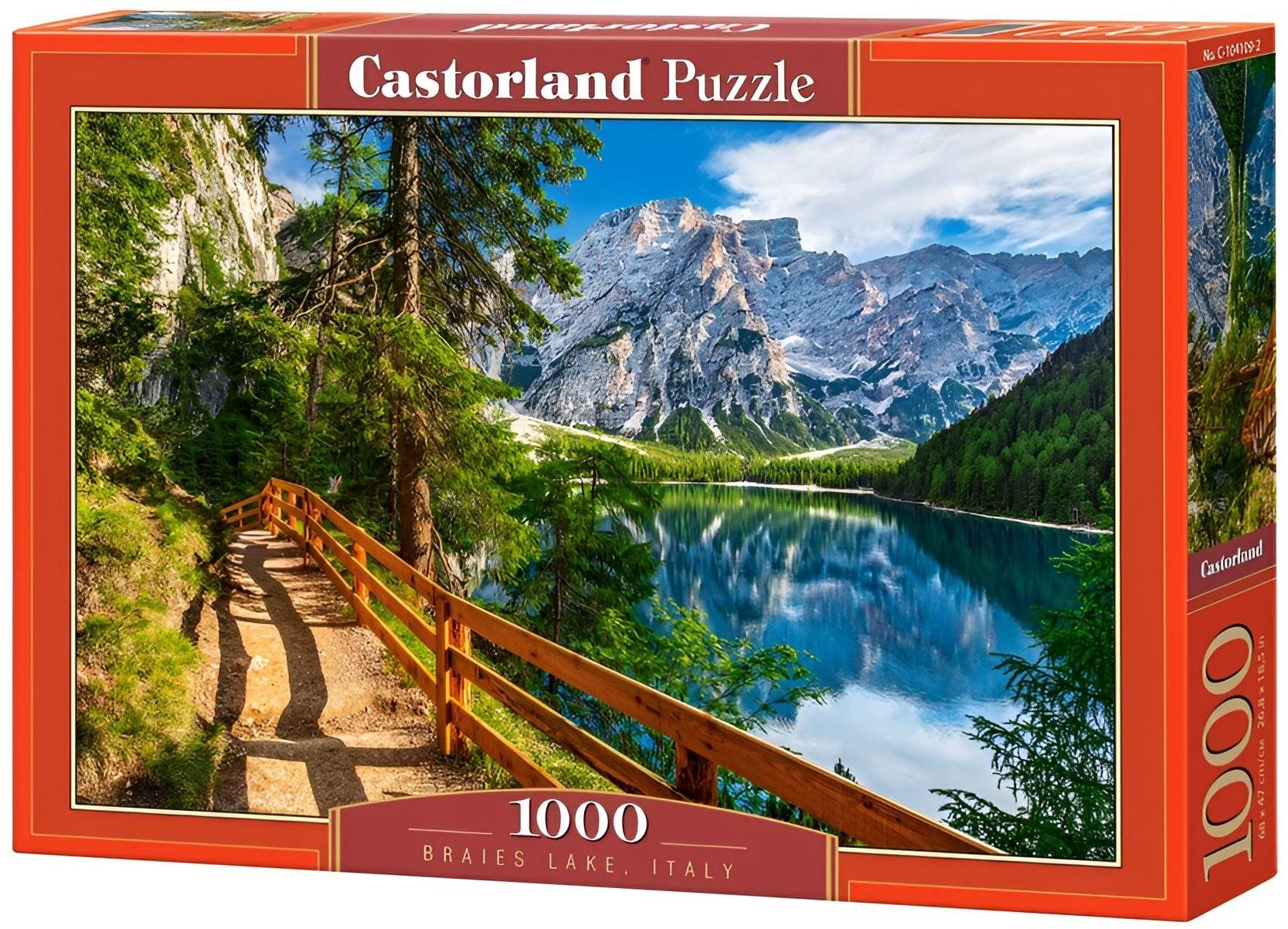 CASTORLAND Puzzle Jazero Braies 1000 dielikov