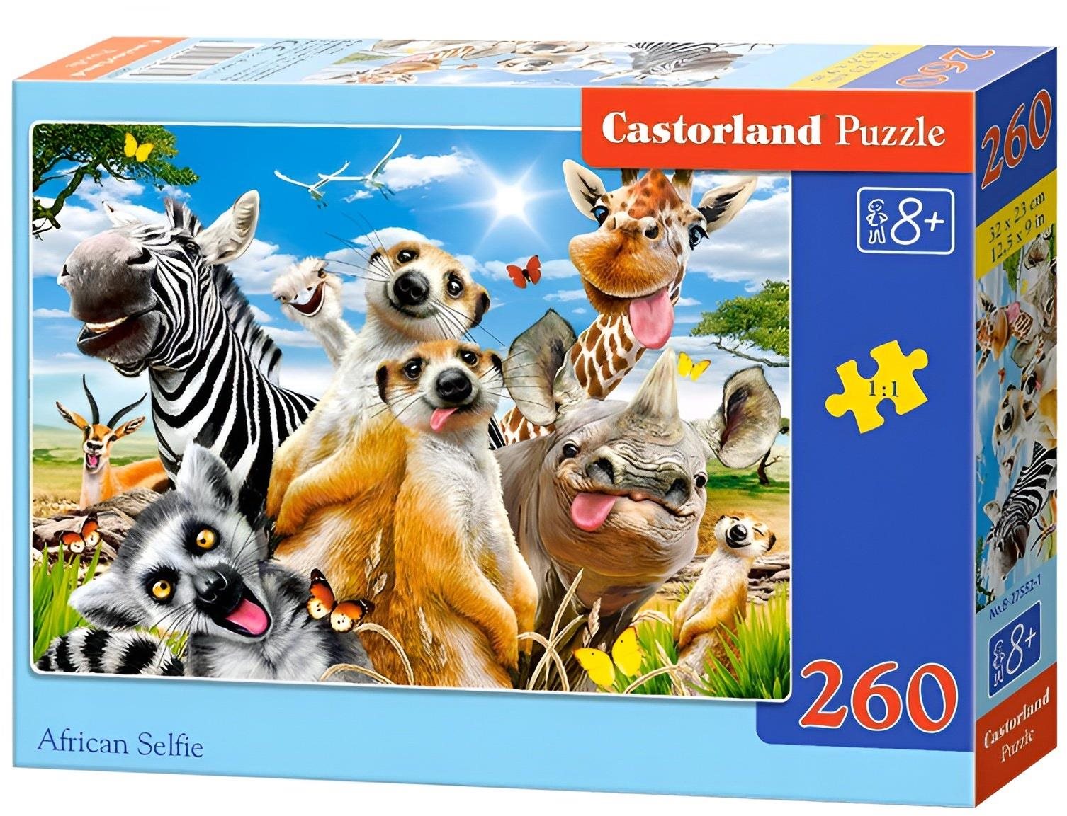 CASTORLAND Puzzle Bláznivé zvieratká 260 dielikov