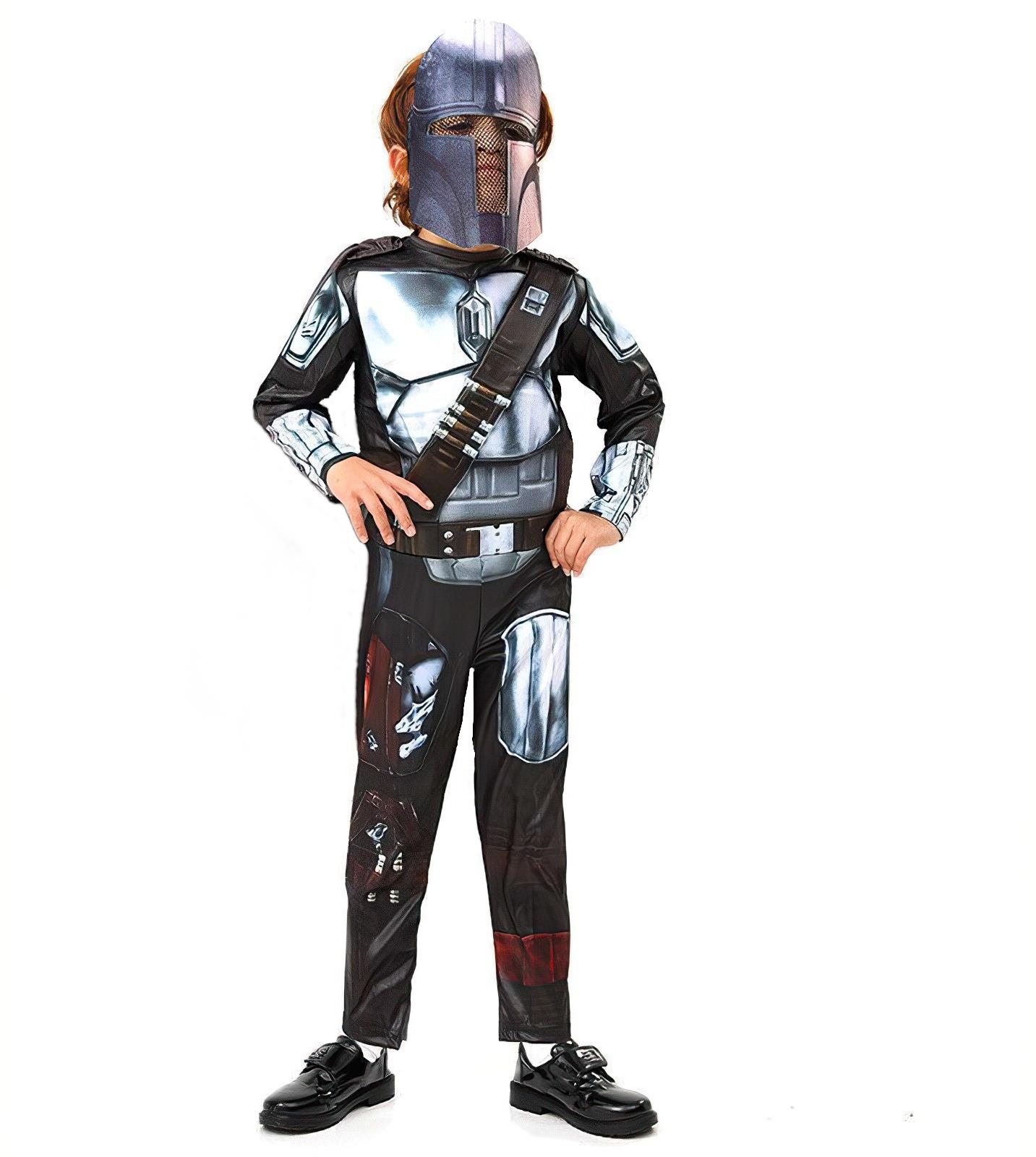 FunCo Detský kostým Star Wars Mandalorian s maskou 98 – 110 S