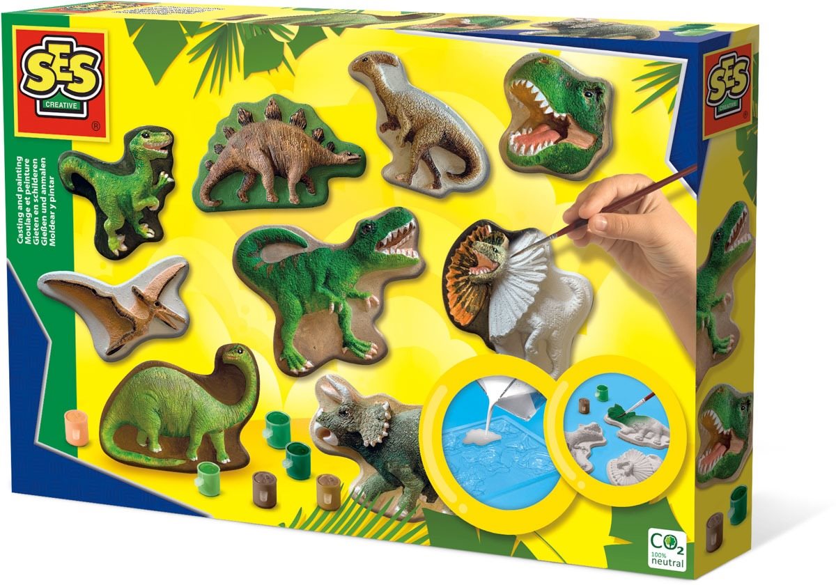 Odlievanie a maľovanie – dinosaury
