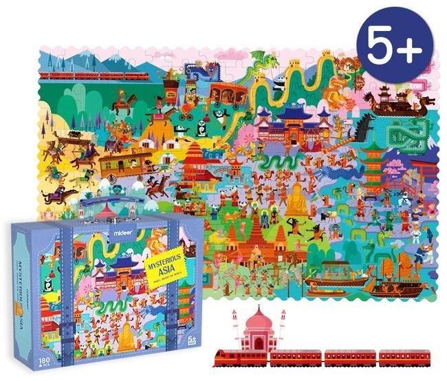 Mideer puzzle set cesty kolem světa - Asie