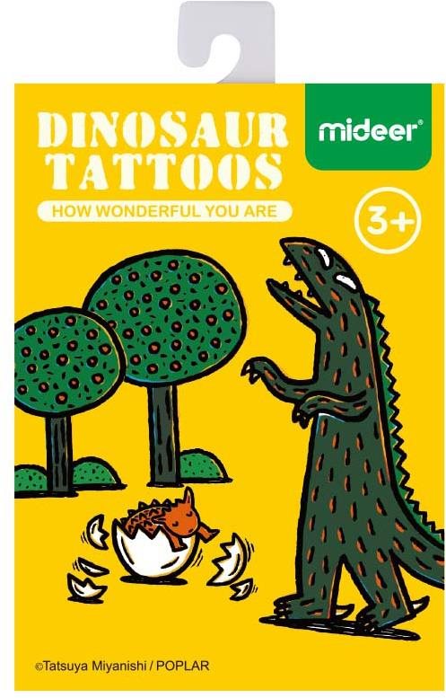 Mideer set tetování pro děti - dinosauři
