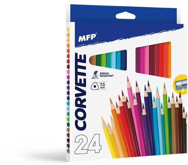 MFP Pastelky MFP 24 ks triangular so strúhadlom