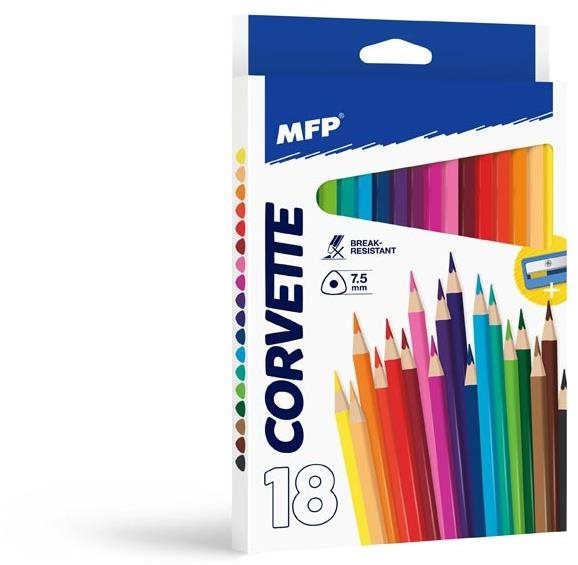 MFP Pastelky MFP 18 ks triangular so strúhadlom
