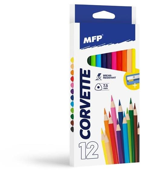 MFP Pastelky MFP 12 ks triangular so strúhadlom