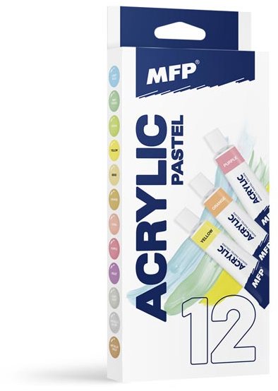 MFP Set pastel + metal, 12× 12 ml