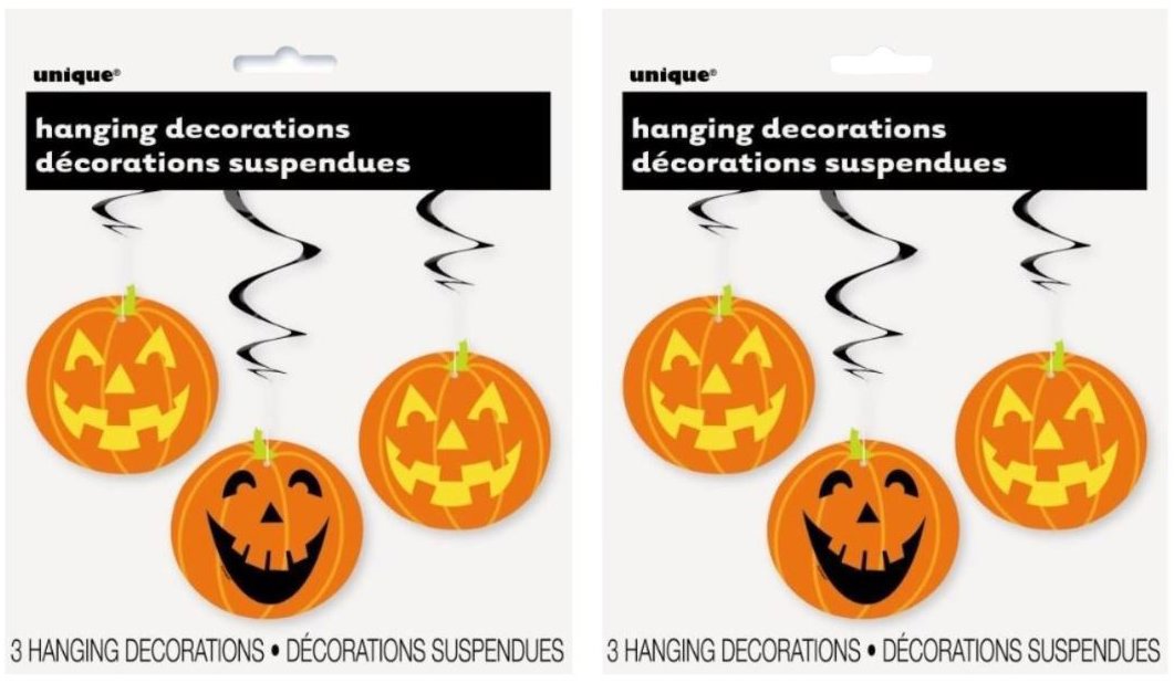 Unique Girlanda v tvare tekvice, halloween, sada 6 ks