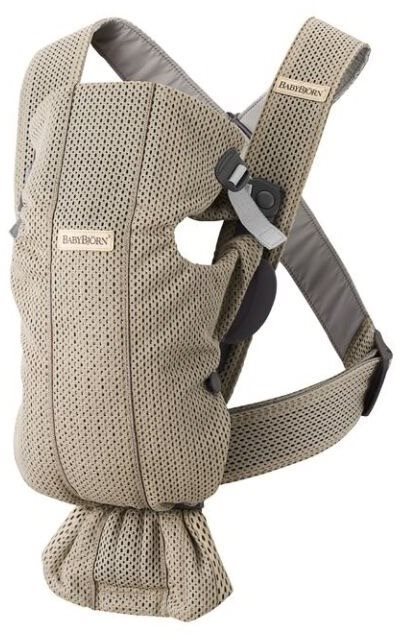 Babybjörn nosič Mini Grey beige 3D Mesh