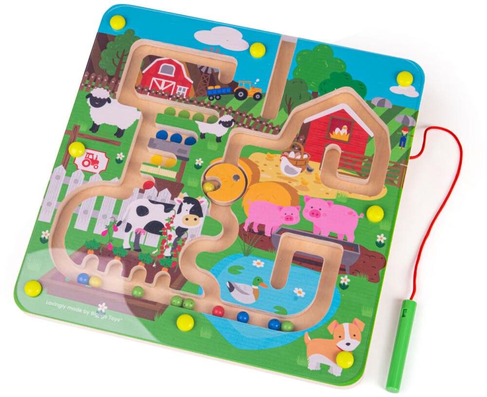 Bigjigs Toys Magnetické bludisko Farma