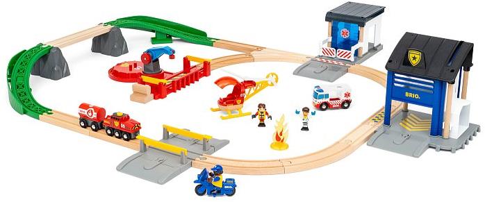 BRIO WORLD 36025 Vlaková súprava záchranárskeho tímu
