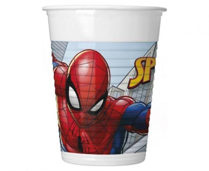 Plastový pohárik – Spiderman – 200 ml – 8 ks