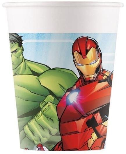 Papierové poháriky Avengers – 200 ml – 8 ks