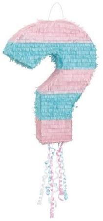 Piňata Gender reveal Girl or Boy – Chlapec alebo dievča – 52 × 38 × 10 cm – ťahacia