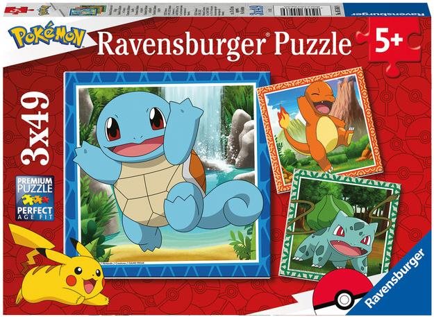 Ravensburger 055869 Vypusťte Pokémonov 3× x49 dielikov