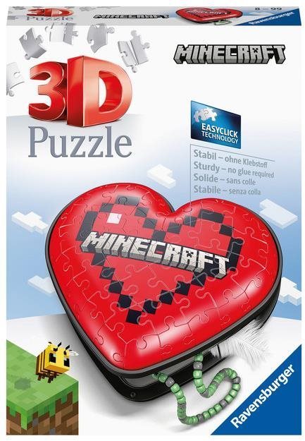 Ravensburger 3D Puzzle 112852 Srdce Minecraft 54 dielikov