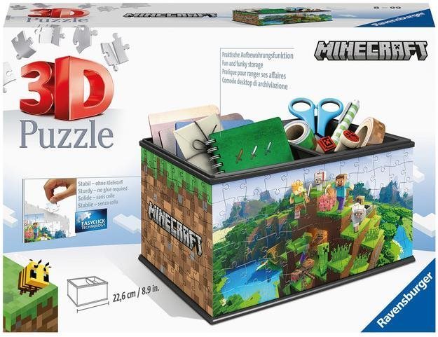 Ravensburger 3D Puzzle 112869 Úložná škatuľa Minecraft 216 dielikov