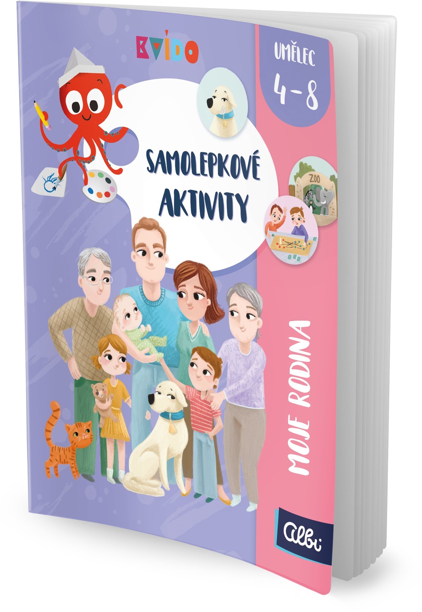 ALBI Kvído – Aktivity se samolepkami – Moje rodina CZ