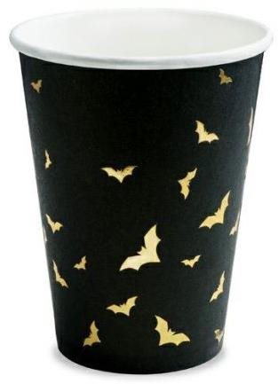 Papierové tégliky – netopiere – halloween – 220 ml – 6 ks