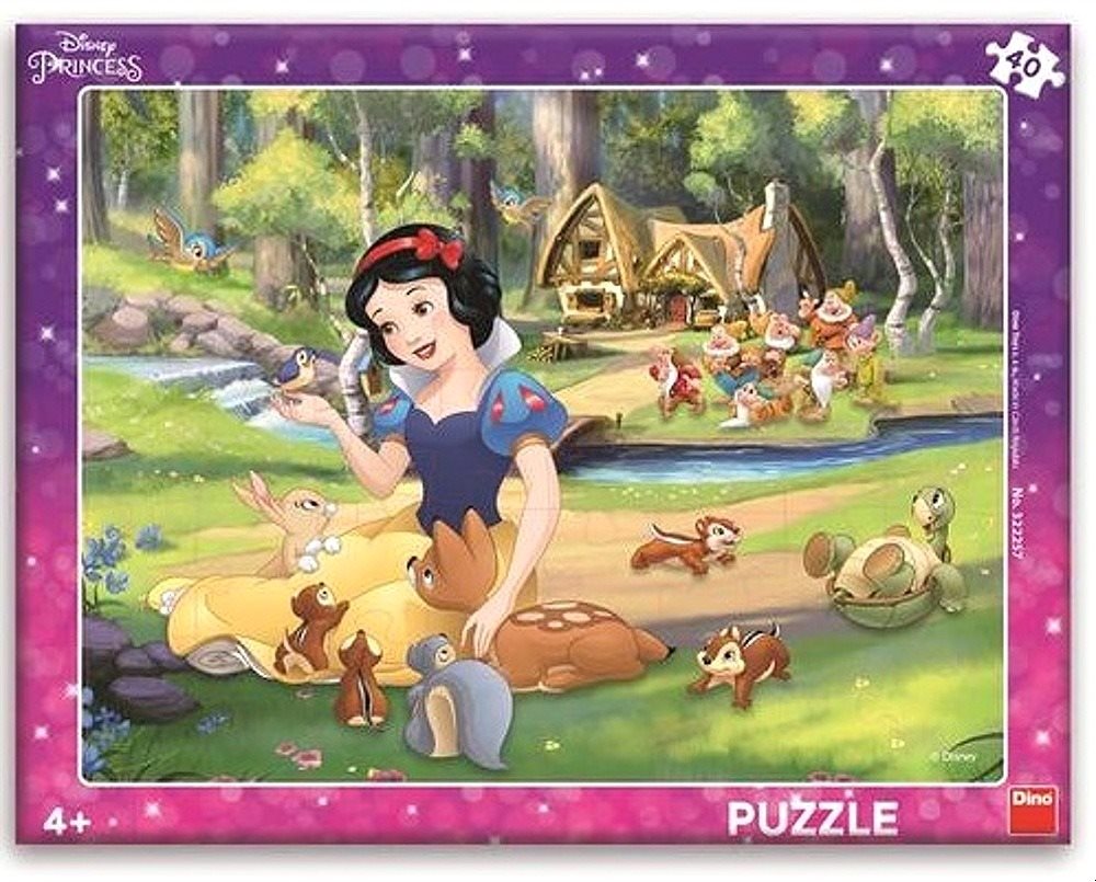 Dino Snehulienka a zvieratká 40 doskové puzzle