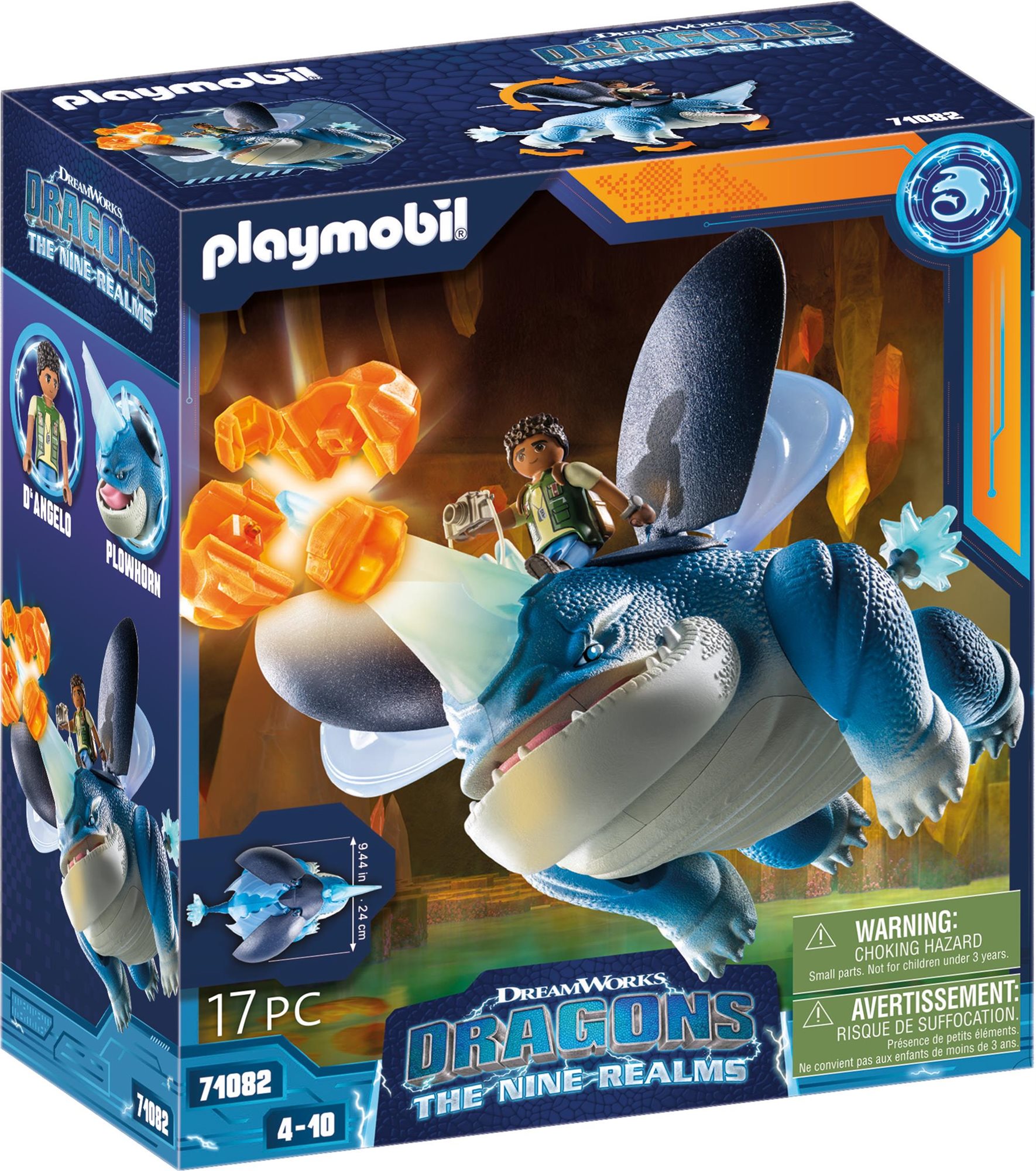 Playmobil Dragons: The Nine Realms – Plowhorn & D'Angelo