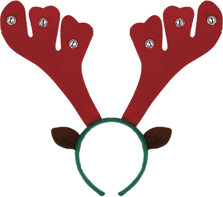 Vianočná čelenka sobie rohy s rolničkami – Vianoce