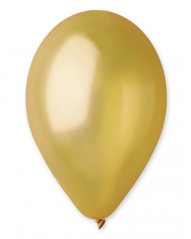 Balóniky metalické 100 ks zlaté - priemer 26 cm