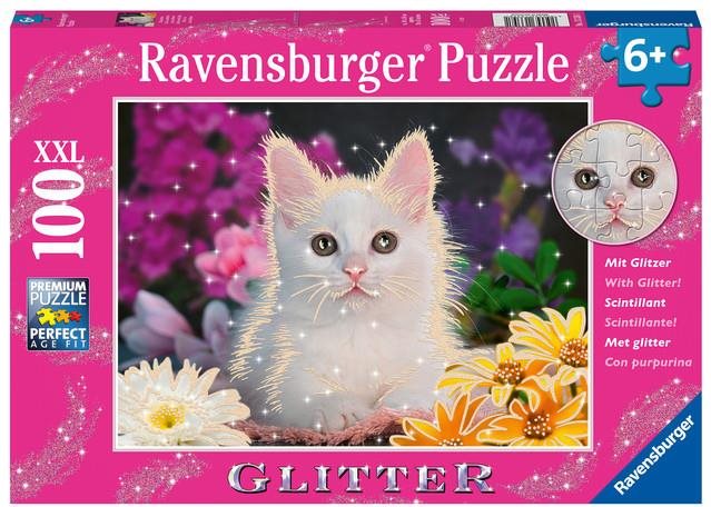 Ravensburger Puzzle 133581 Trblietavé Puzzle Mačka 100 Dielikov